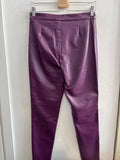 PANTALONE ZARA TGM IN SIMILPELLE PRUGNA