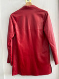 GIACCA VINTAGE DONNA TGS ROSSO IN VERA PELLE