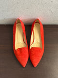 MOCASSINO M.MASSETTI MIS.38 ROSSO C/TACCO STRASS