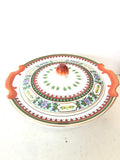 PORTA DOLCI IN PORCELLANA STILE ORIENTALE H8XDIAMETRO19 CM