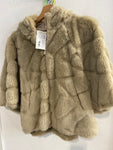 GIACCA MARELLA MIS.38 BEIGE IN ECOPELLICCIA