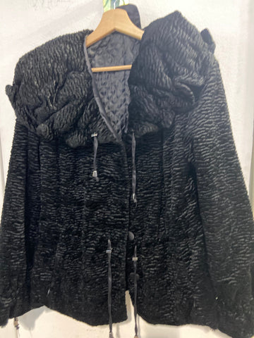 CAPPOTTO LINK TGL NERO CON COLLETTO