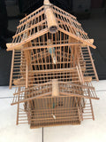 GABBIA PER UCCELLI IN LEGNO H59XL34XP34 CM