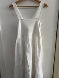 ABITO DONNA TGS BIANCO C/RICAMO PIZZO SAN GALLO