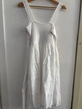 ABITO DONNA TGS BIANCO C/RICAMO PIZZO SAN GALLO
