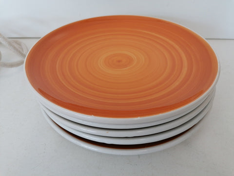 5 PIATTI PIANI IN CERAMICA SARURNIA
