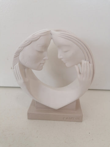 SCULTURA DOPPI VOLTI RESINA H10XL5XP4 CM