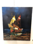 OLIO SU TELA DI H. CONTI H61XL50