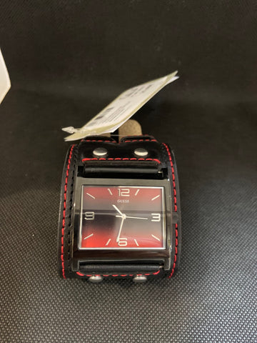 OROLOGIO GUESS C/CINTURINO INPELLE ROSSO/NERO
