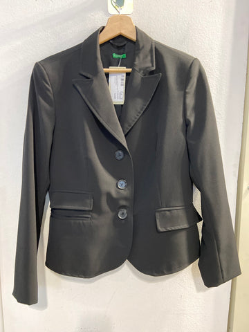 GIACCA BLAZER BENETTON TG46 NERO DONNA
