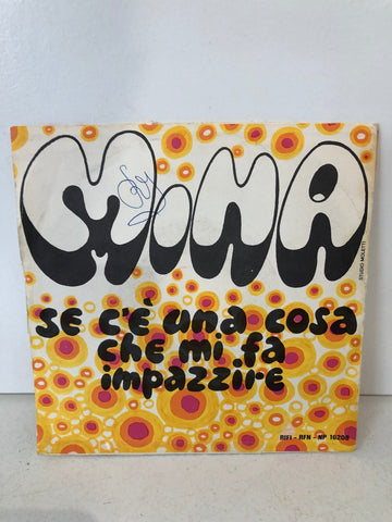 DISCO 45 GIRI SE C'E' UNA COSA CHE MI FA IMPAZZIRE - MINA