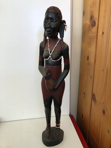 STATUA ETNICA DONNA H40XL8XP8 CM