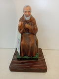 STATUA PADRE PIAO IN GESSO H23XL15XP15 CM