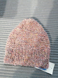 CAPPELLO CUFFIETTA PONPON BLU/BORDEAUX