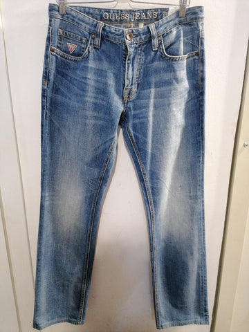 JEANS GUESS TG48 BLU UOMO