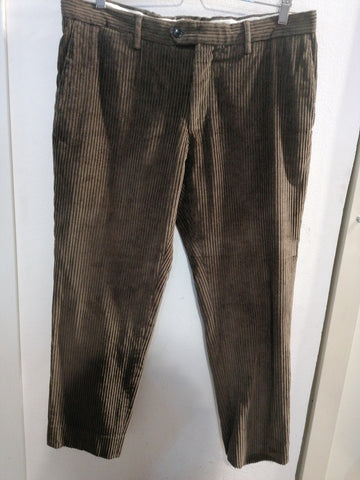 PANTALONE TRUSSARDI UOMO TG50 IN VELLUTO MARRONE