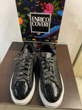 SNEAKERS E.COVERI MIS.41 NERO VERNICE C/SCATOLO