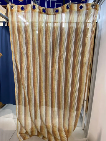 COPPIA TENDE L140X250CM A RIGHINE SENAPE/COGNAC