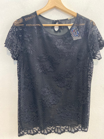 MAGLIA INTIMISSIMI TGS NERO VELATO TRAFORATA