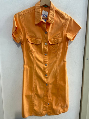 ABITO JEANS BENETTON TGS ARANCIO