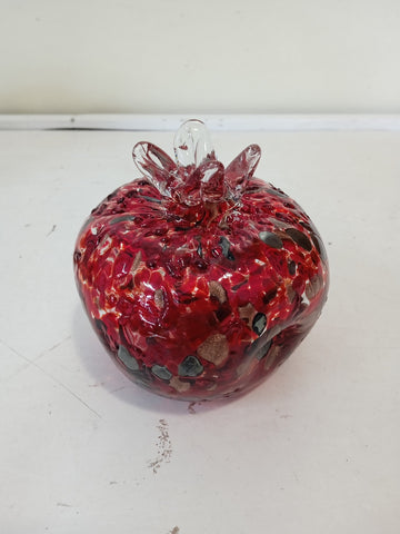 MELOGRANO IN VETRO STILE MURANO L'OCA NERA H8XL8XP8 CM