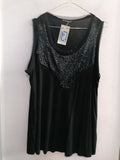 CANOTTA PERSONA TGM NERO C/PAILETTES
