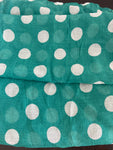 PASHMINA VERDE POIS BIANCHI