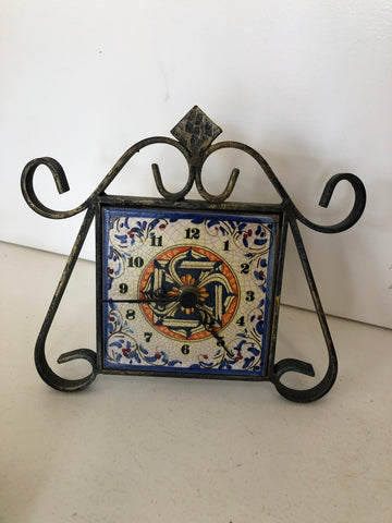 OROLOGIO DA TAVOLO TIPO CALTAGIRONE H15XL18XP5 CM