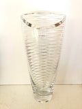 VASO IN CRISTALLO ATLANTIS PORTUGAL H35XL10XP5 CM ( CON IMPERFEZIONE )