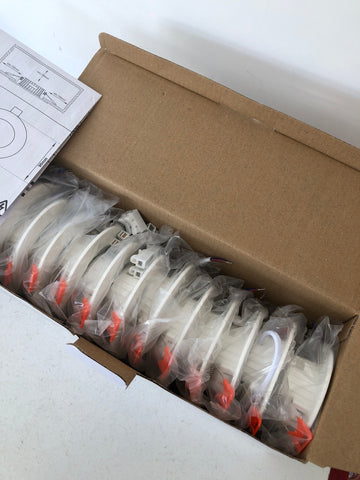 CONFEZIONE 12 FARETTI DA INCASSO DIAMETRO5 CM PARI AL NUOVO