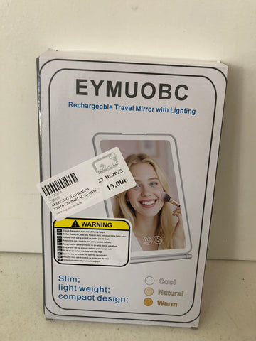 SPECCHIO ILLUMINATO 15X10 CM PARI AL NUOVO