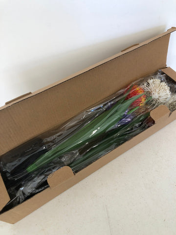 FIORI FINTI C/ACCENSIONE SOLARE H29 CM PARI AL NUOVO