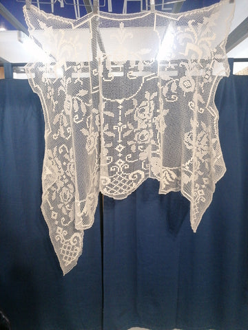 CENTRO TAVOLA L80X140CM FILET BIANCO