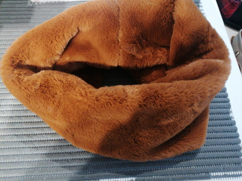 COLLO ECOPELLICCIA COGNAC