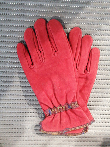 GUANTI R.D'ARRI ROSSO IN PELLE VINTAGE