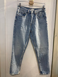 JEANS ZARA TG42 BLU CHIARO DONNA