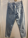JEANS ZARA TG42 BLU CHIARO DONNA