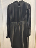 ABITO LONGUETTE ELISABETTA FRANCHI TG42 NERO C/BOTTONI DORATI