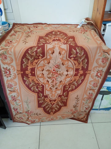 TAPPETO ARAZZO IN COTONE STILE AUBUSSON 92 X 150
