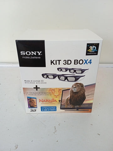 4 OCCHIALI 3D SONY + BLU RAY  PARI AL NUOVO