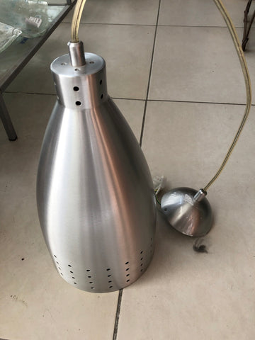 SOSPENSIONE UNA LUCE IN METALLO MASSIVE H30XDIAMETRO15 CM