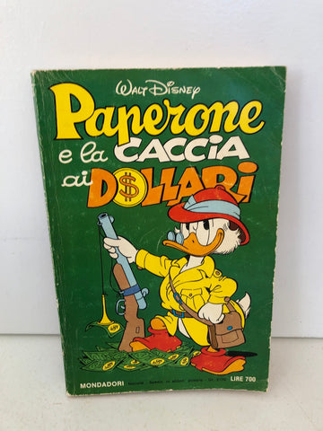 FUMETTO PAPERONE E LA CACCIA AI DOLLARI