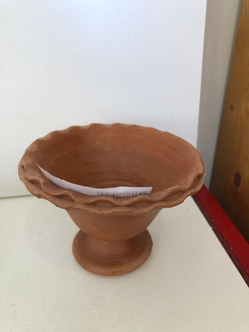 PORTA PIANTA IN TERRACOTTA H8XDIAMETRO14 CM