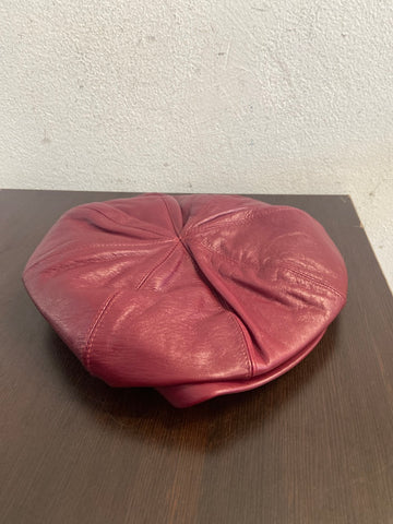 BASCO IN PELLE ROSSO
