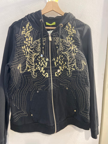 FELPA VERSACE JEANS TGXL NERO/DORATO