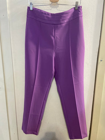 PANTALONE SPAGO DONNA TG48 VIOLA(PARI AL NUOVO)