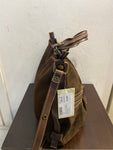 BORSA A MANO MARCO BUGGIANI IN CAMOSCIO E PELLE MARRONE