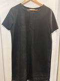 ABITO ZARA TGL IN VELLUTO NERO C/FRANGE