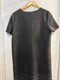 ABITO ZARA TGL IN VELLUTO NERO C/FRANGE