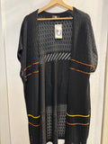 GILET GAI MATTIOLO TG44 IN FILO NERO C/PERFILO ARANCIO/GIALLO